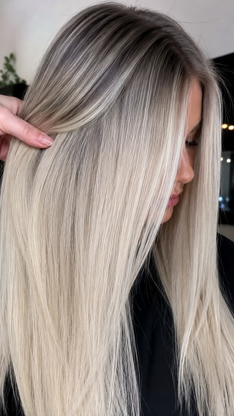Ash Blonde Placement - 25 long hair highlights ideas