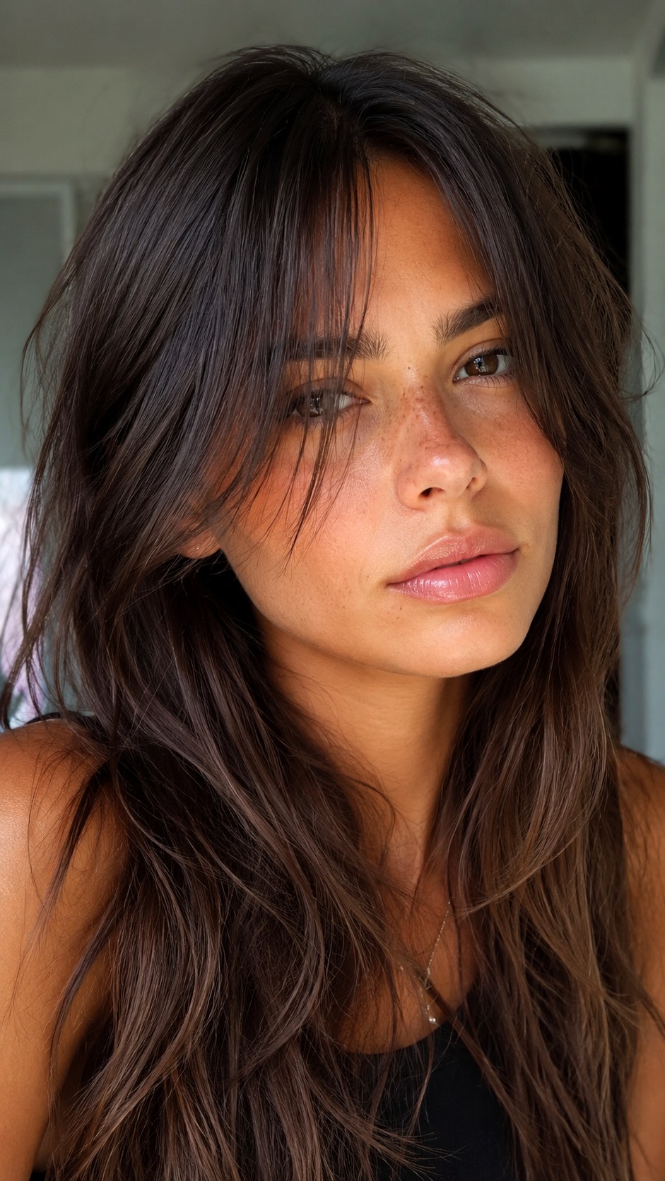Birkin Inspired Textured Curtain Bangs - 25 Face Framing Curtain Bangs Ideas