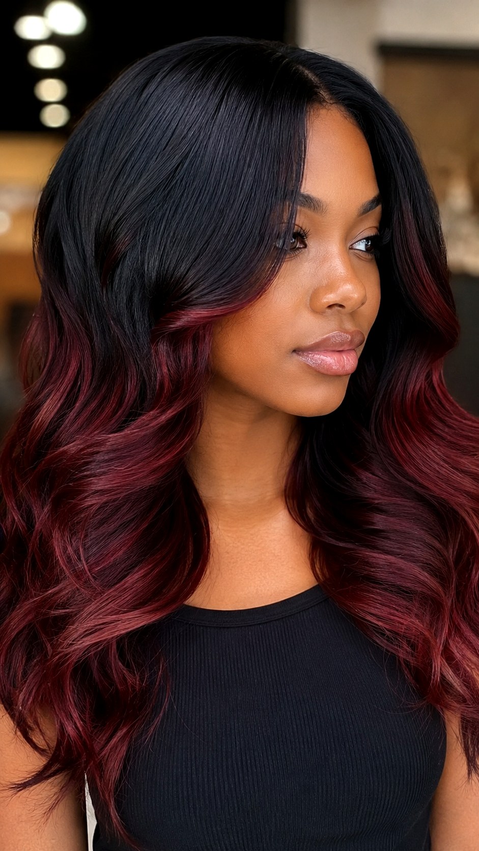 Black Cherry Cola Auburn Blend - 21 black hair color ideas