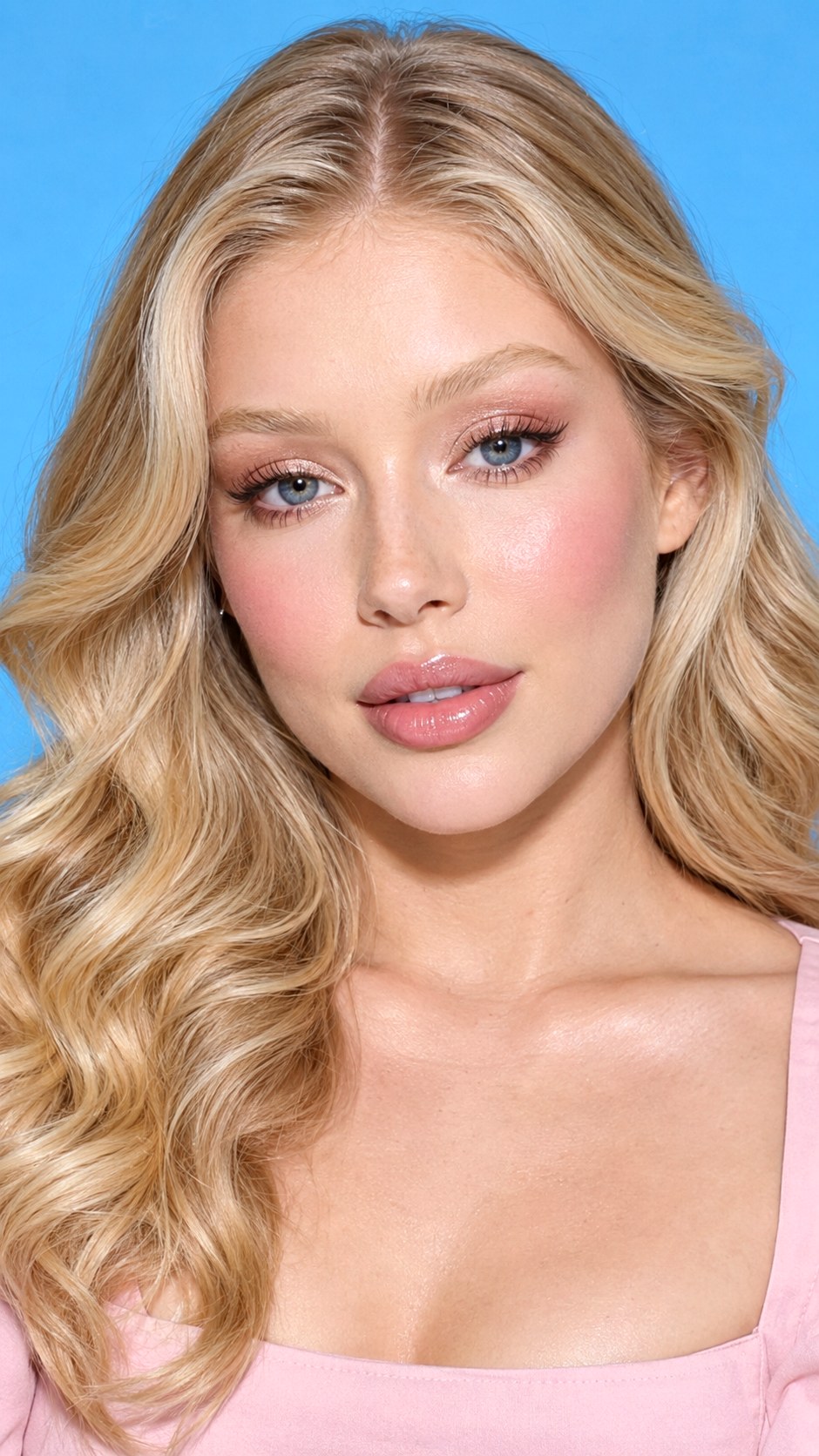 Blonde Brows With Soft Pink Makeup - 22 eyebrows make up ideas