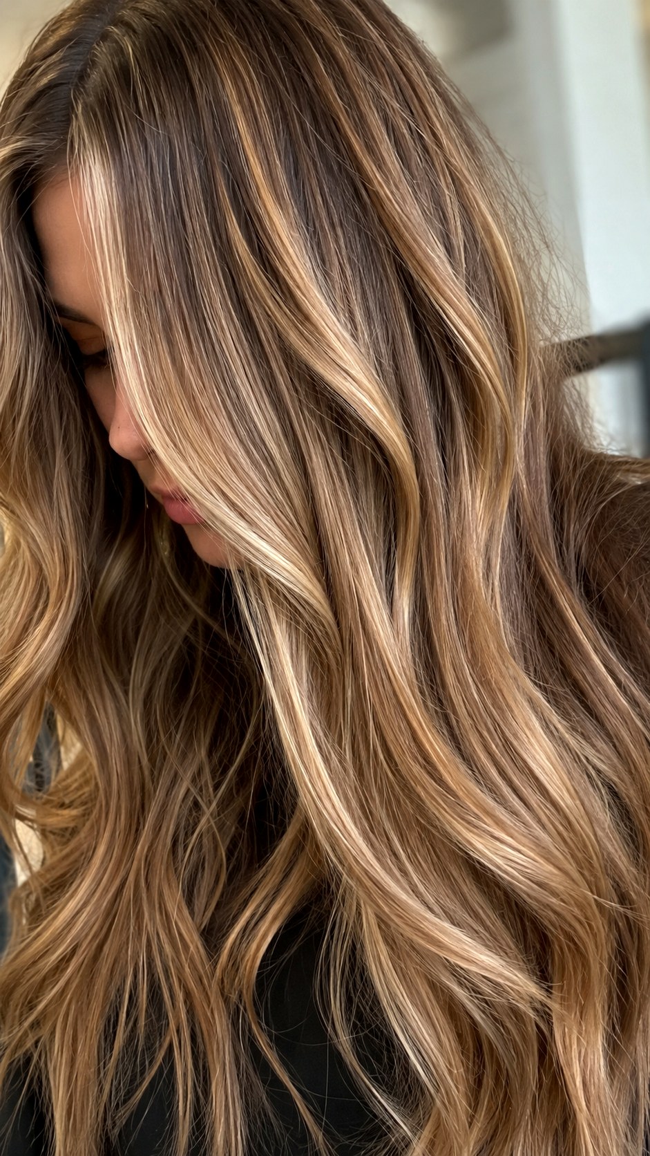 Bronde Seamless Blend - 25 long hair highlights ideas