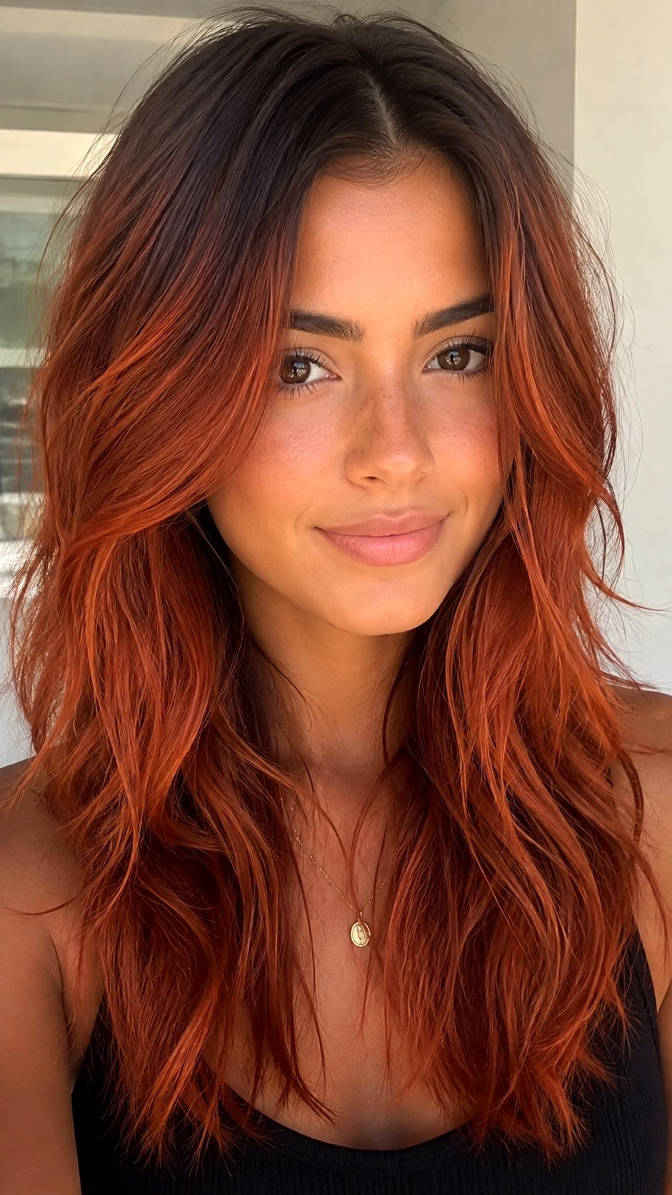 Copper Burst Root Smudge - 25 hair color for morena ideas