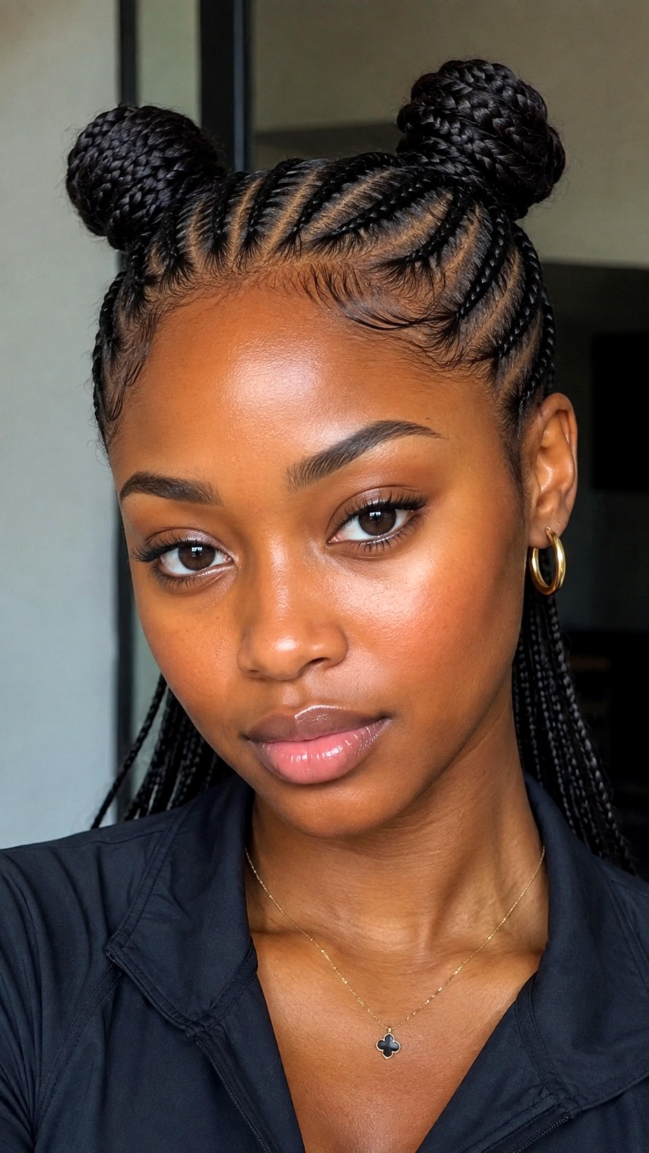 Cornrow to Space Buns - 22 space bun hairstyle ideas