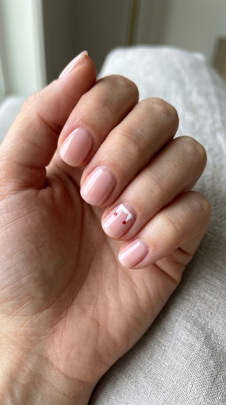 Cute Vampire Fang Nails - 20 easy halloween nail ideas