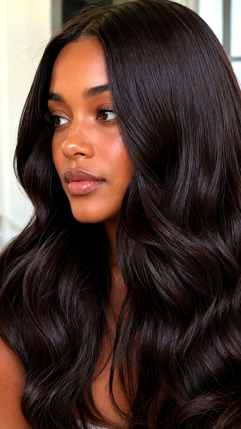 Deep Espresso Gloss Shine Color - 25 brown hair color ideas