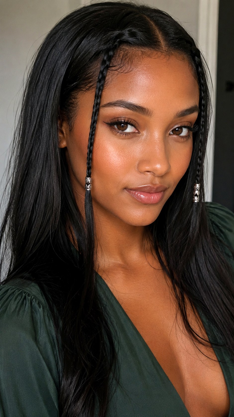 Edgy Micro Braids Accents - 22 y2k hairstyle ideas
