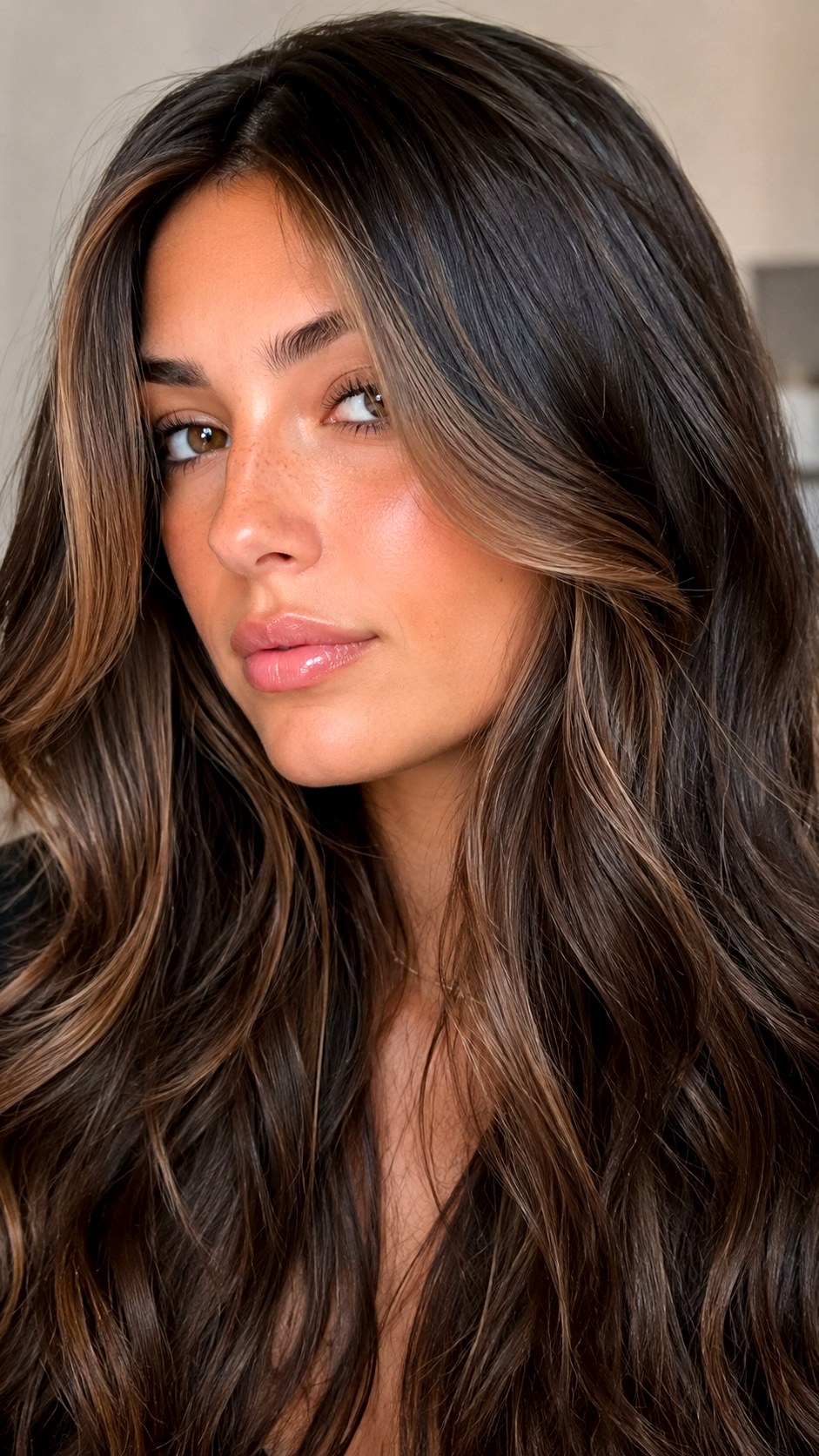 Espresso Glaze Face Frame highlights - 24 vivid hair color highlights ideas