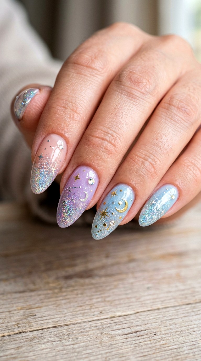 Fairy Dust Glitter Nails - 23 handmade wish core nail ideas