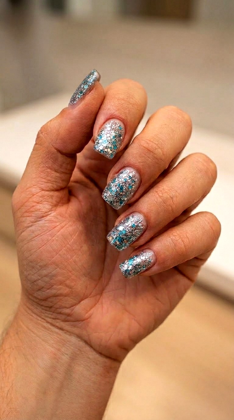 Frozen Zombie Nails - 25 spooky nail ideas