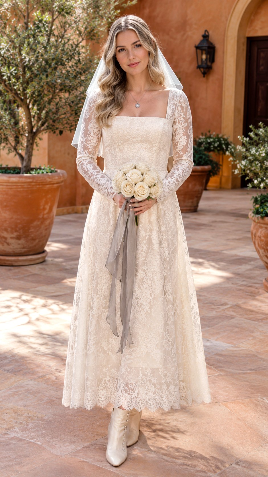 Ghost Bride Outfit With Vintage Lace - 20 halloween outfit ideas