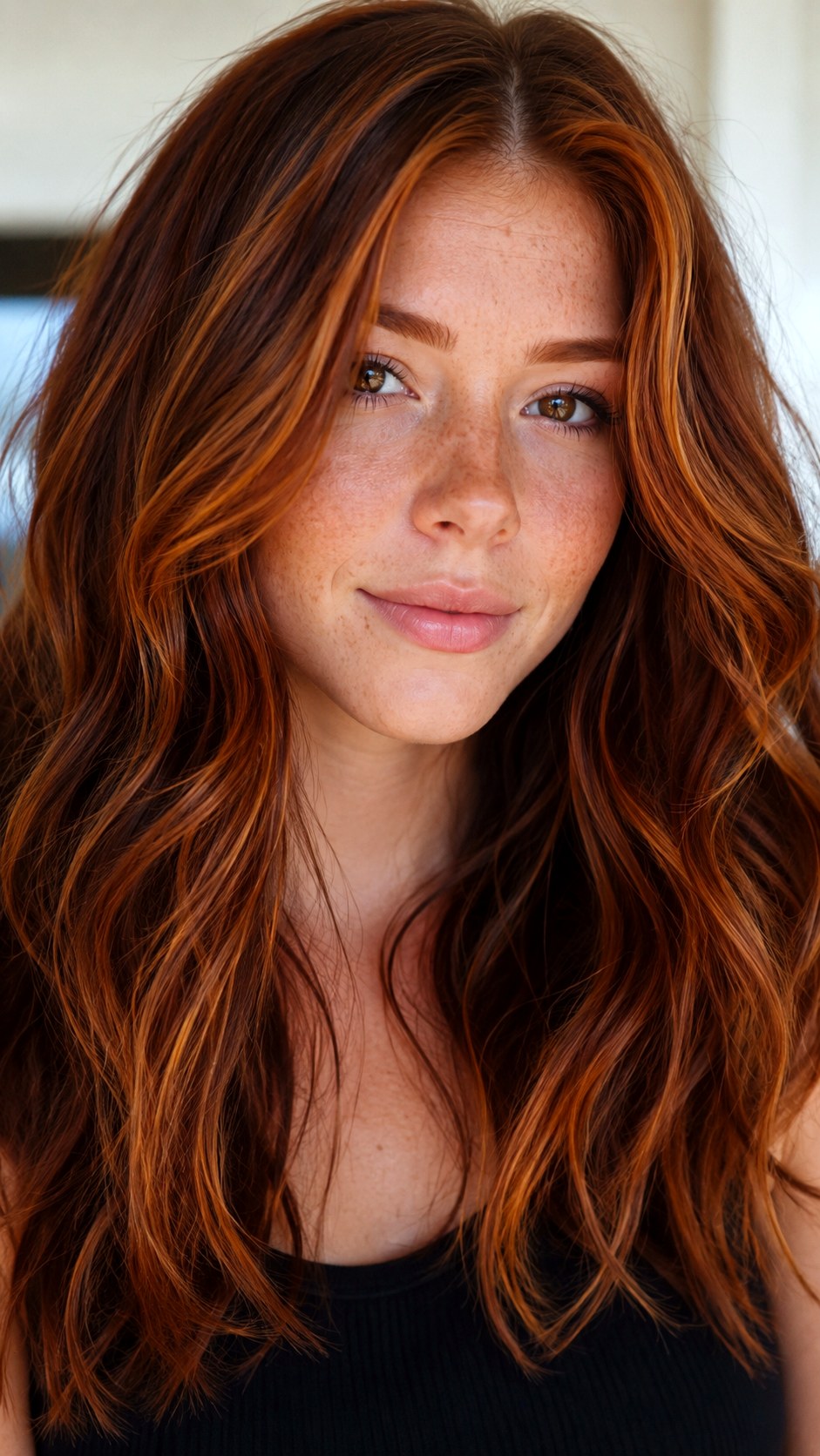 Ginger Spice Lowlights highlights - 24 vivid hair color highlights ideas
