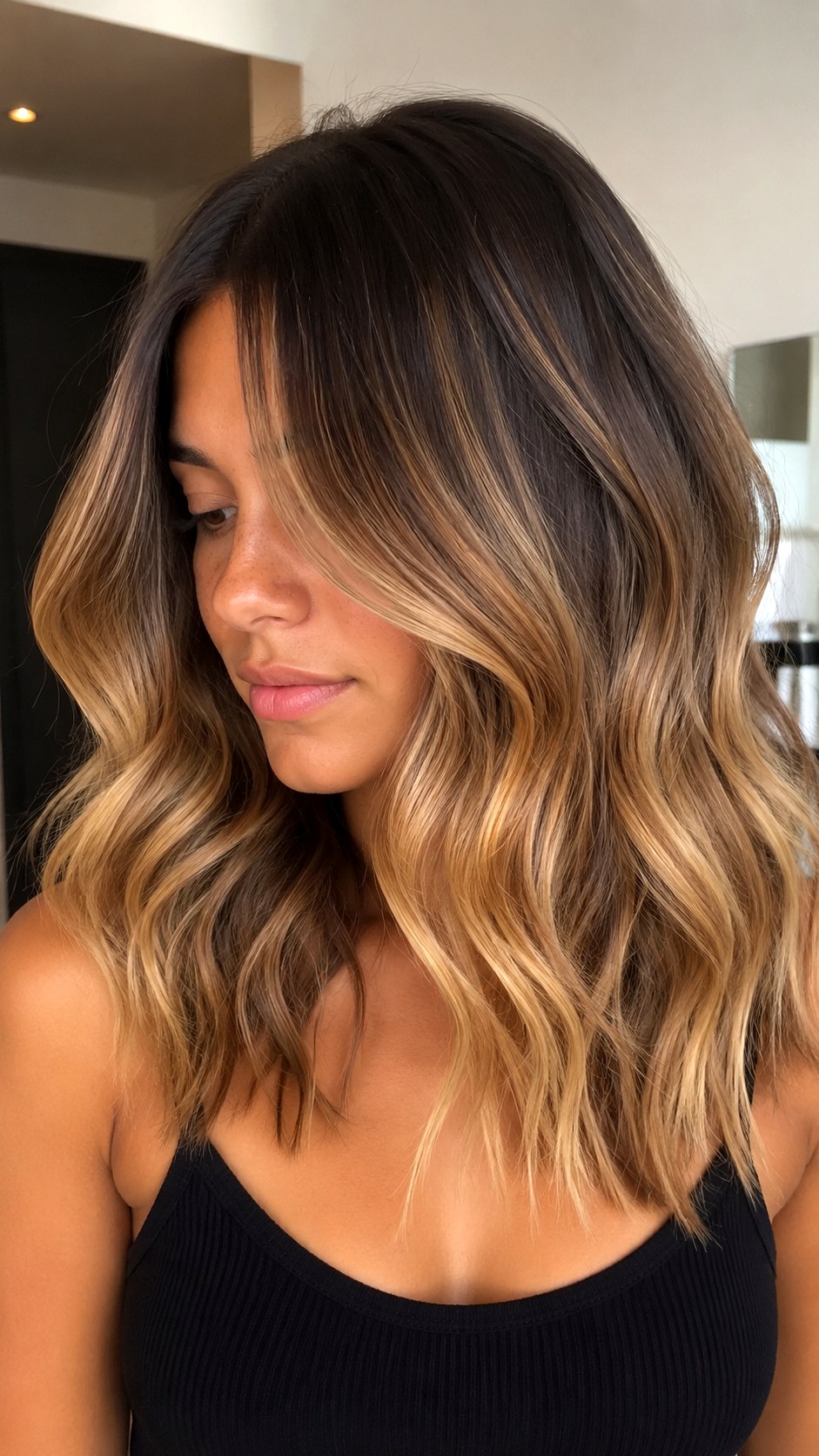 Golden Honey Balayage Highlights - 21 blonde hair color highlights ideas