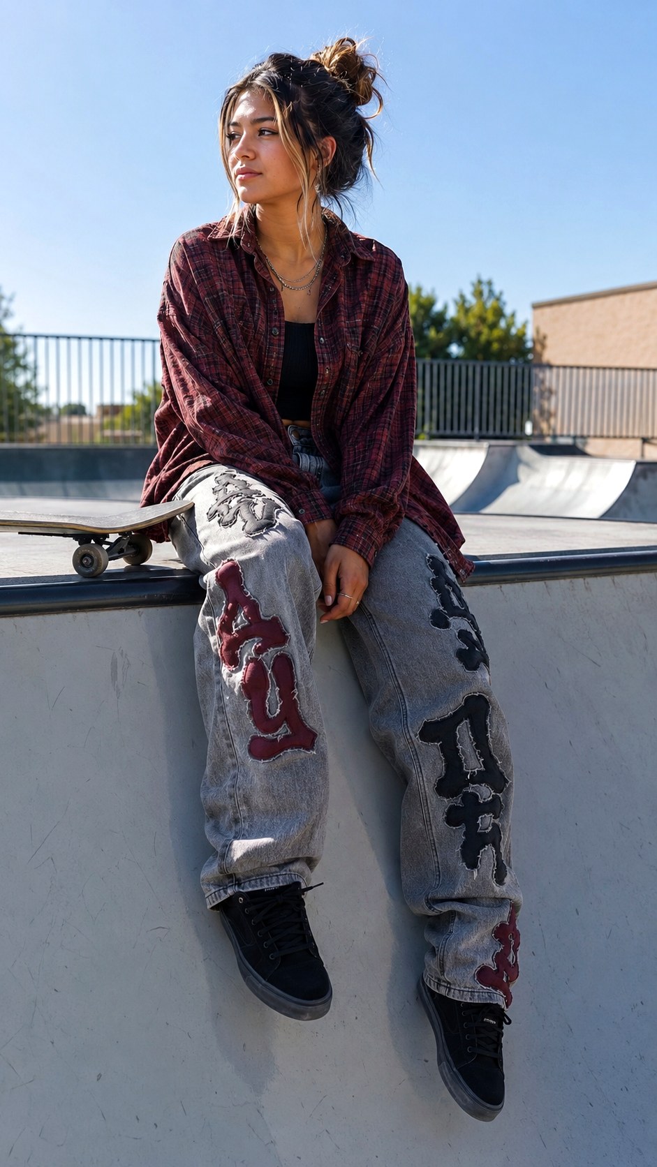 Grunge Skater Aesthetic - 20 puffy paint bubble letter jeans ideas