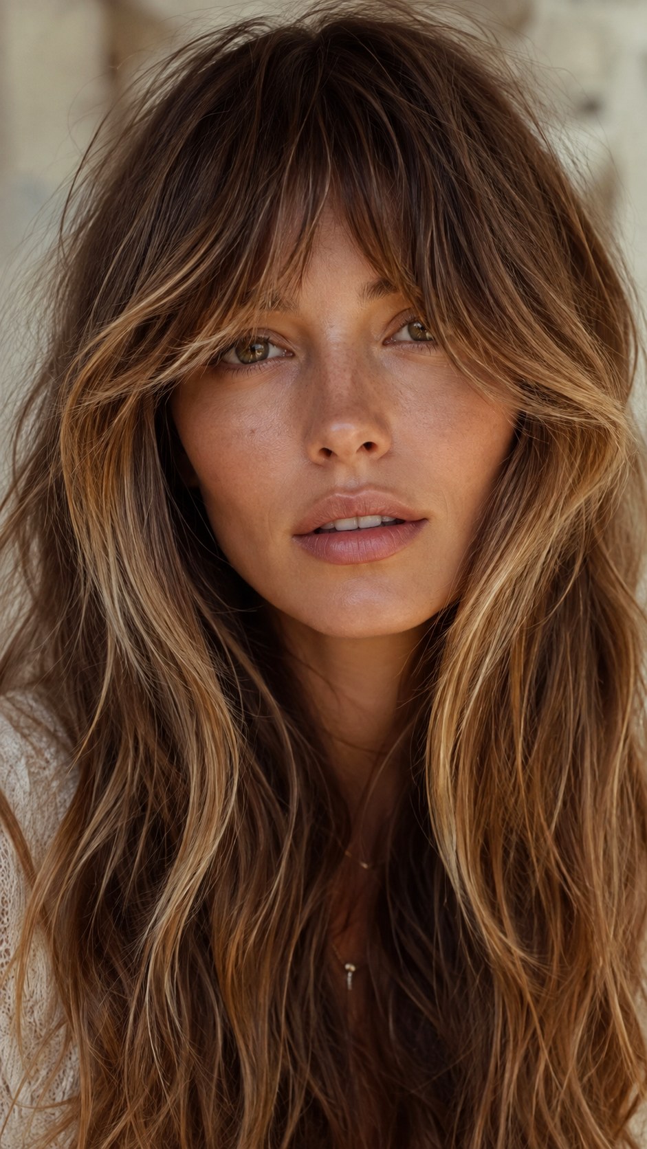 Heavy Boho Curtain Bangs - 20 Wispy Curtain Bangs Long Hair Ideas