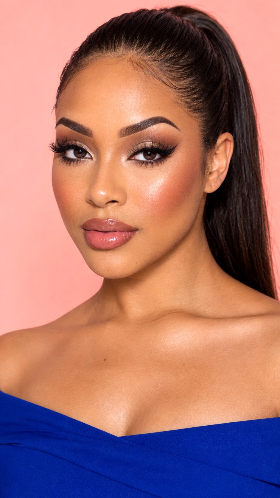 High Arch Brows With Sculpted Glam Makeup - 22 eyebrows make up ideas