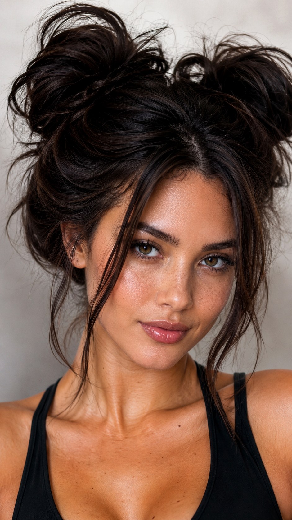 High Volume Teased Space Buns - 22 space bun hairstyle ideas