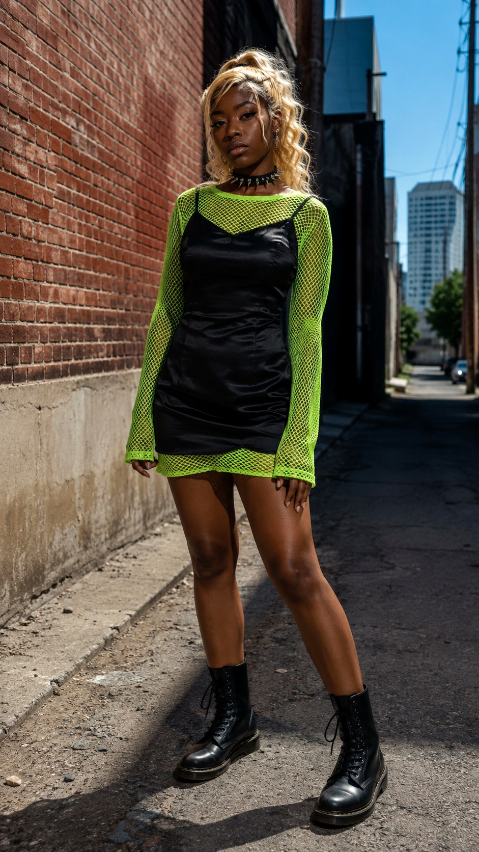 Layered Mesh Tops Under Slip Dress - 25 Indie Aesthetic Outfits Ideas