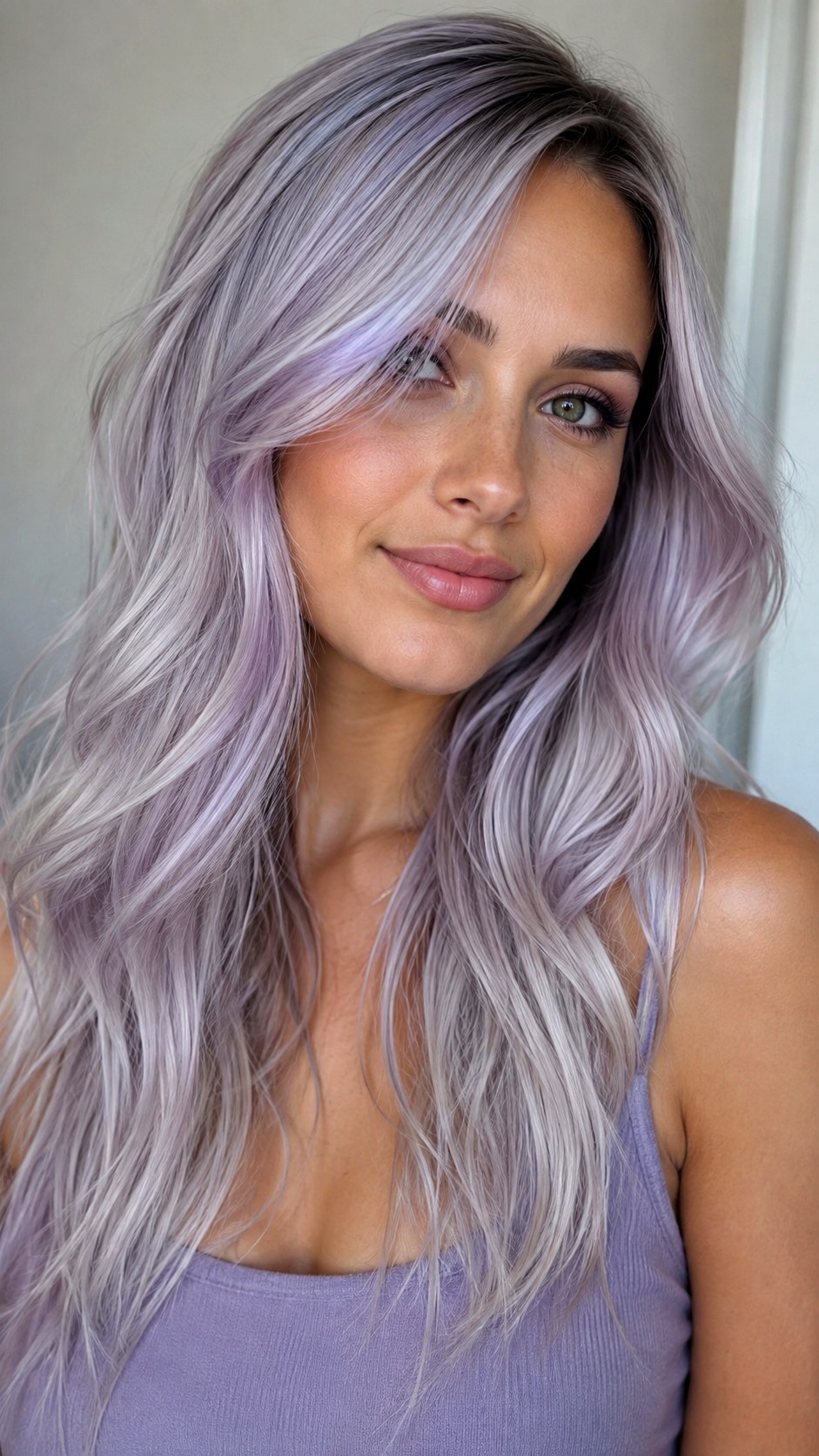 Lilac Ash Silver Blend - 24 violet hair color ideas
