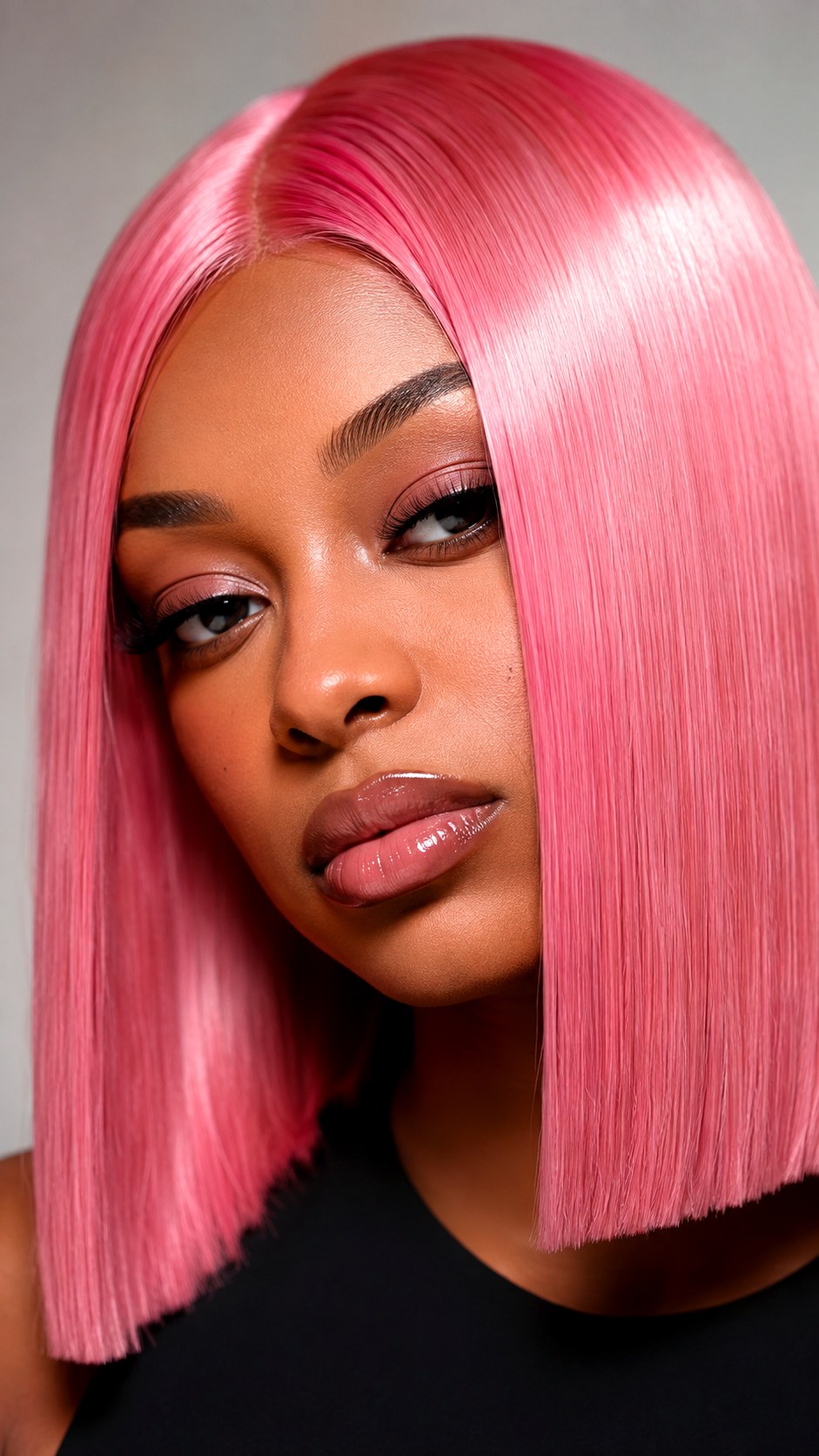 Liquid Pink Glass Hair - 23 hot pink hair color ideas