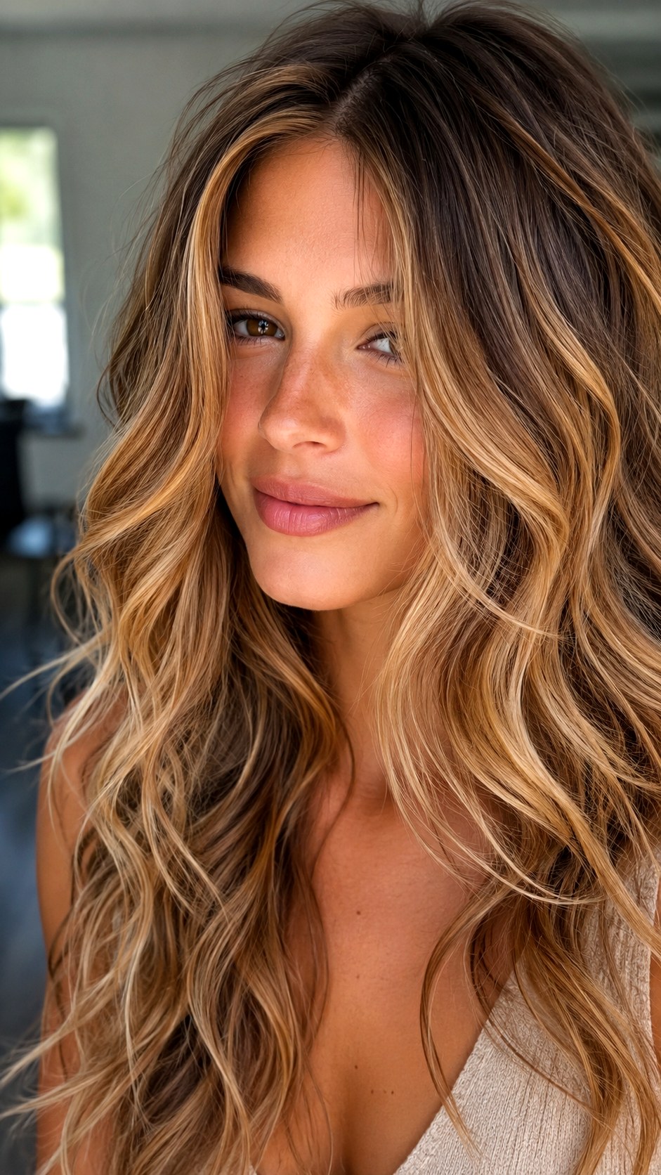 Lived In Caramel Tortoiseshell Blend - 20 brunette hair color highlights ideas