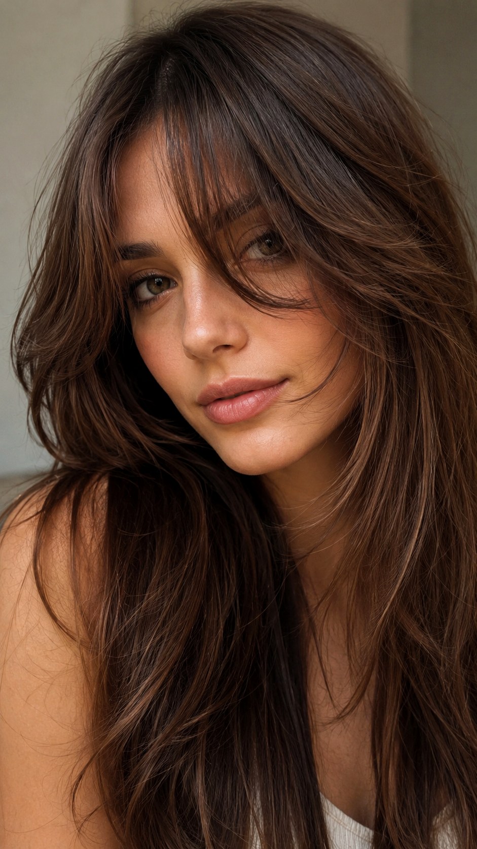 Long Layered Wispy Curtain Bangs - 20 Wispy Curtain Bangs Long Hair Ideas