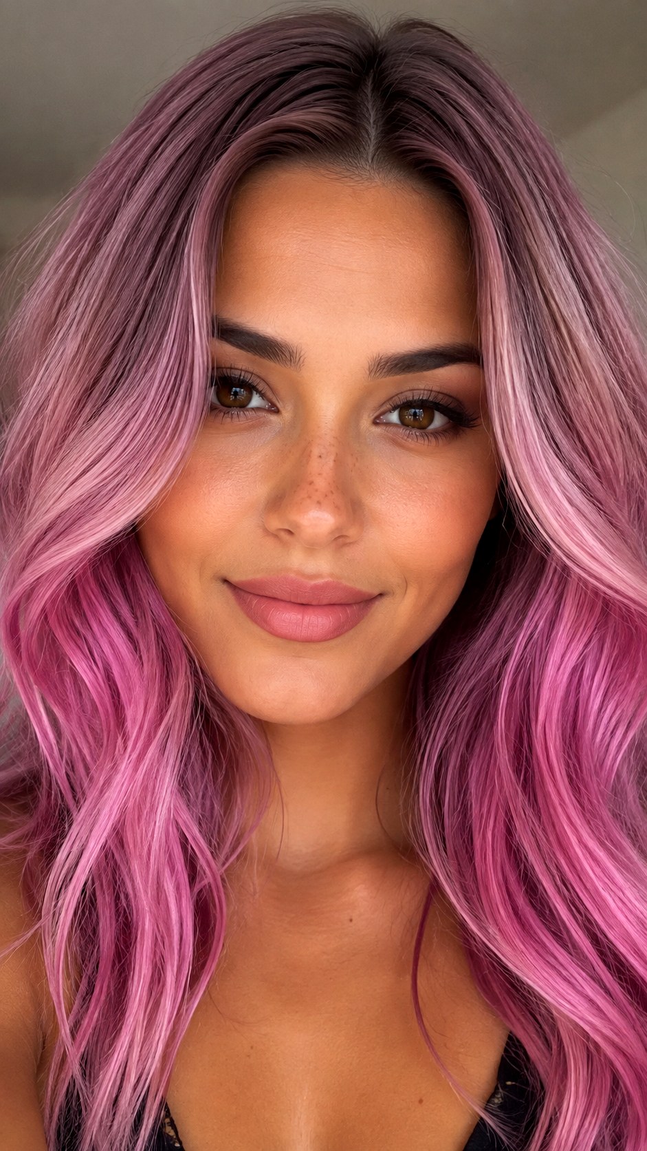 Mauve Pink Ombre Style - 24 violet hair color ideas