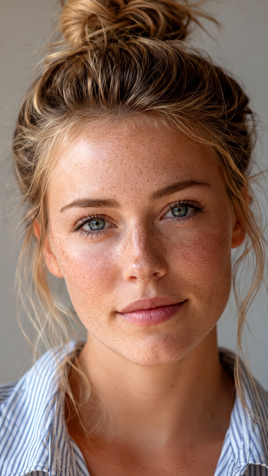 Mid Height Minute Bun Style - 21 bun hairstyle ideas