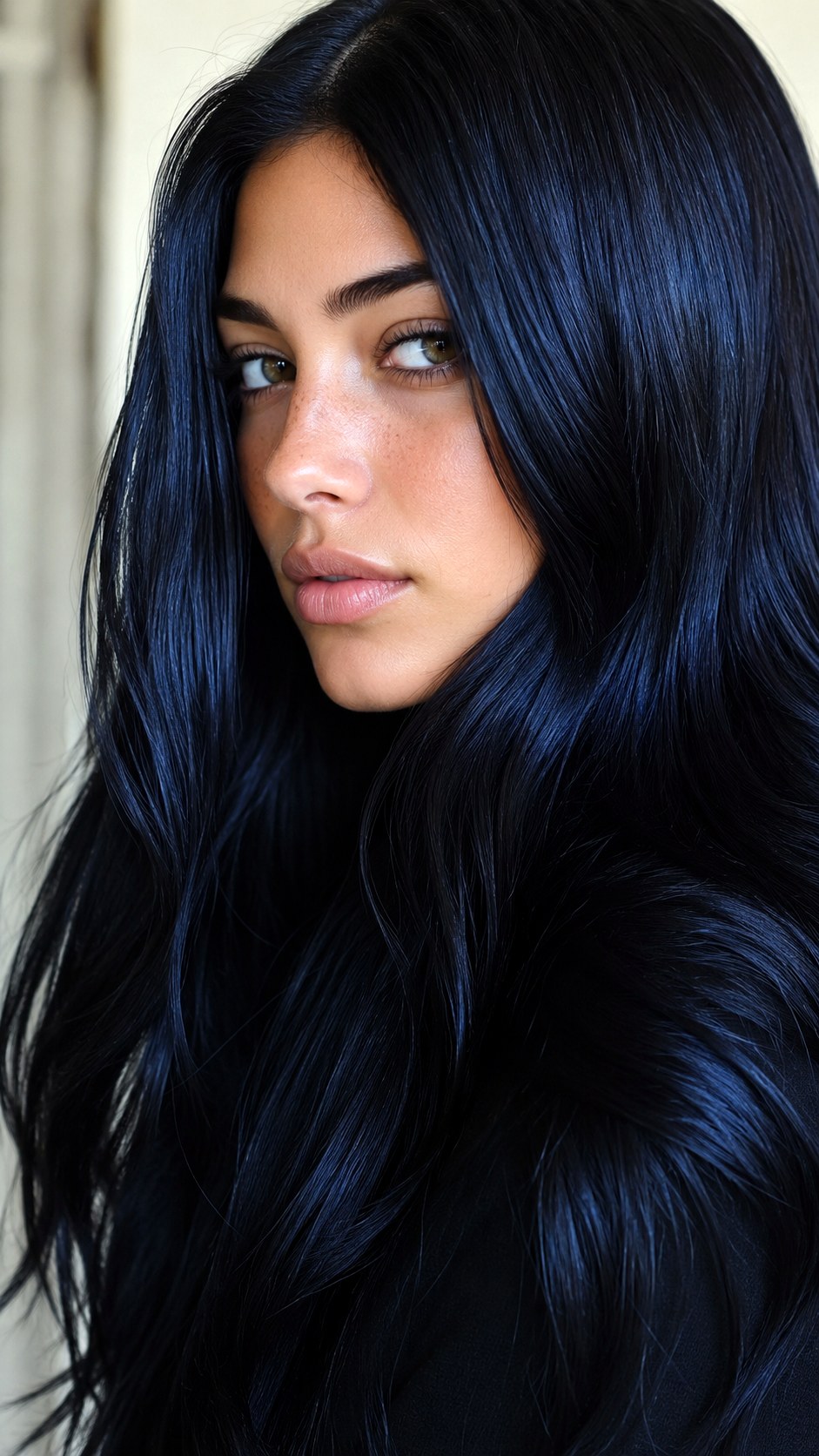Midnight Blue Black Velvet - 21 black hair color ideas