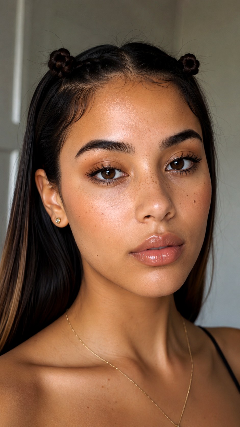 Mini Micro Space Buns - 22 space bun hairstyle ideas