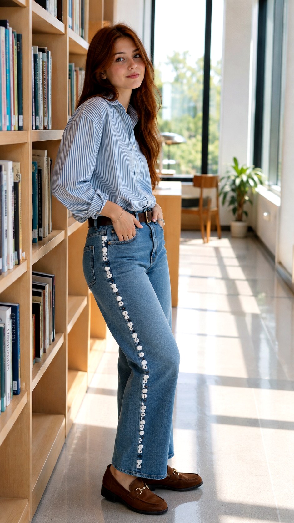 Minimalist Side Seam Details - 20 puffy paint bubble letter jeans ideas