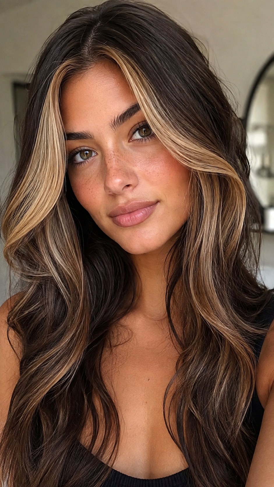 Money Piece Face Frame Balayage - 25 hair color for morena ideas