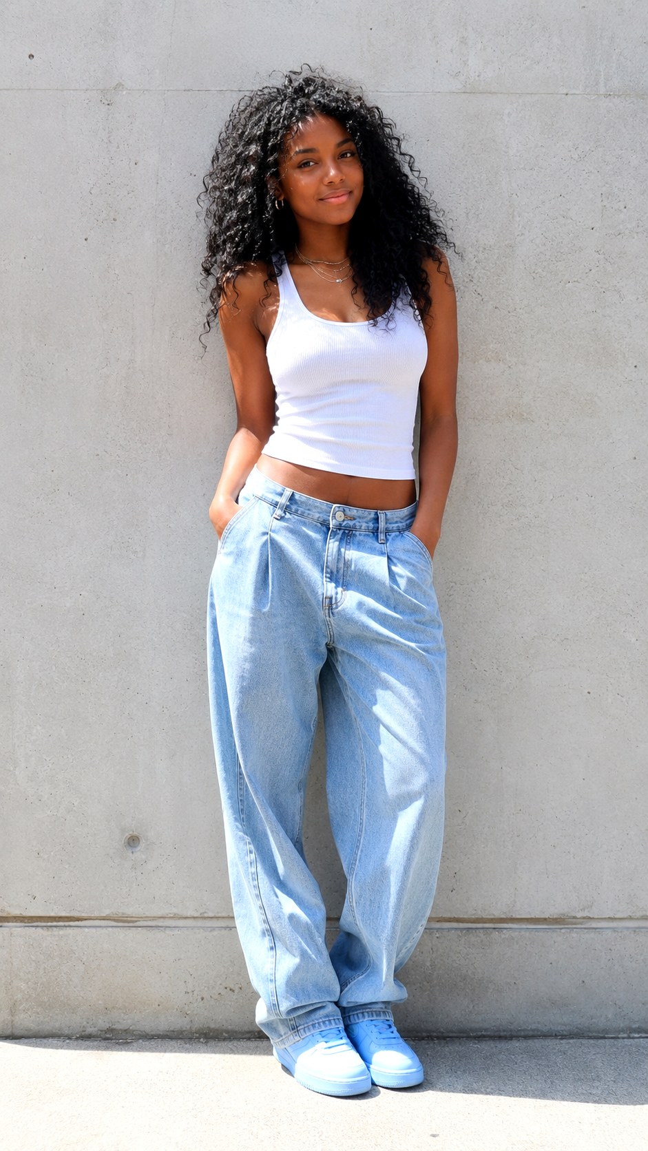 Oversized Pleated Senior Jeans Inspo - 25 senior jeans 2027 ideas