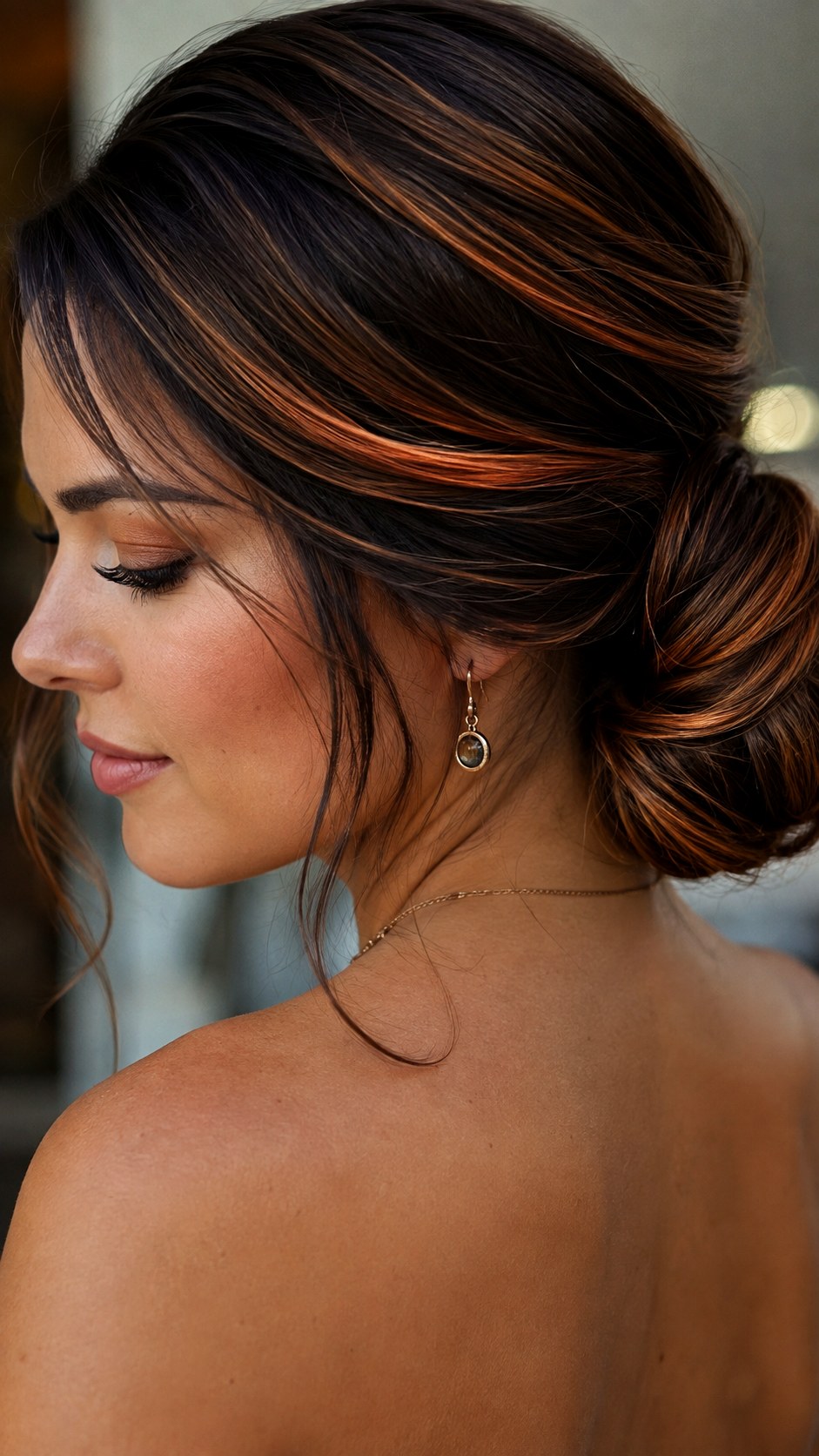 Painted Bronze Copper Accent Pieces - 20 brunette hair color highlights ideas