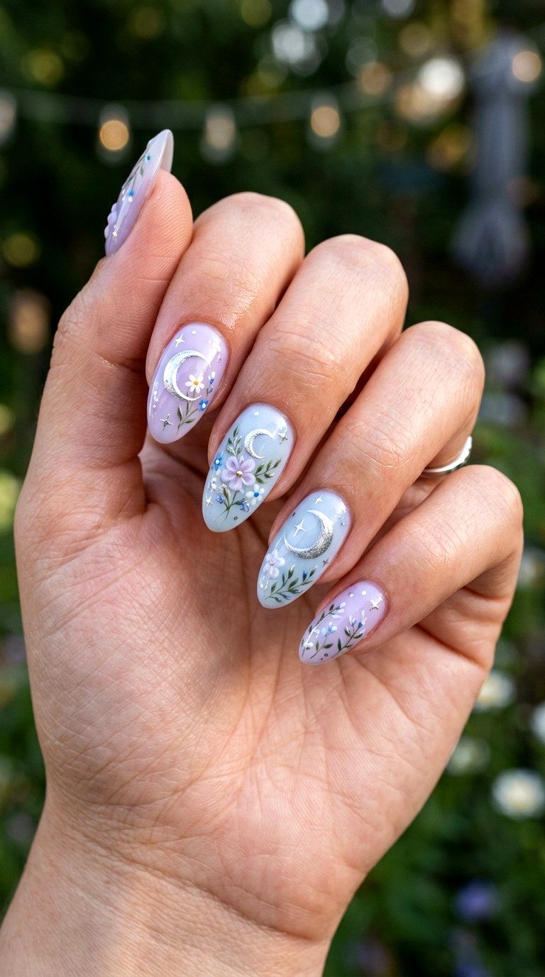 Pastel Clover Wish Nails - 23 handmade wish core nail ideas