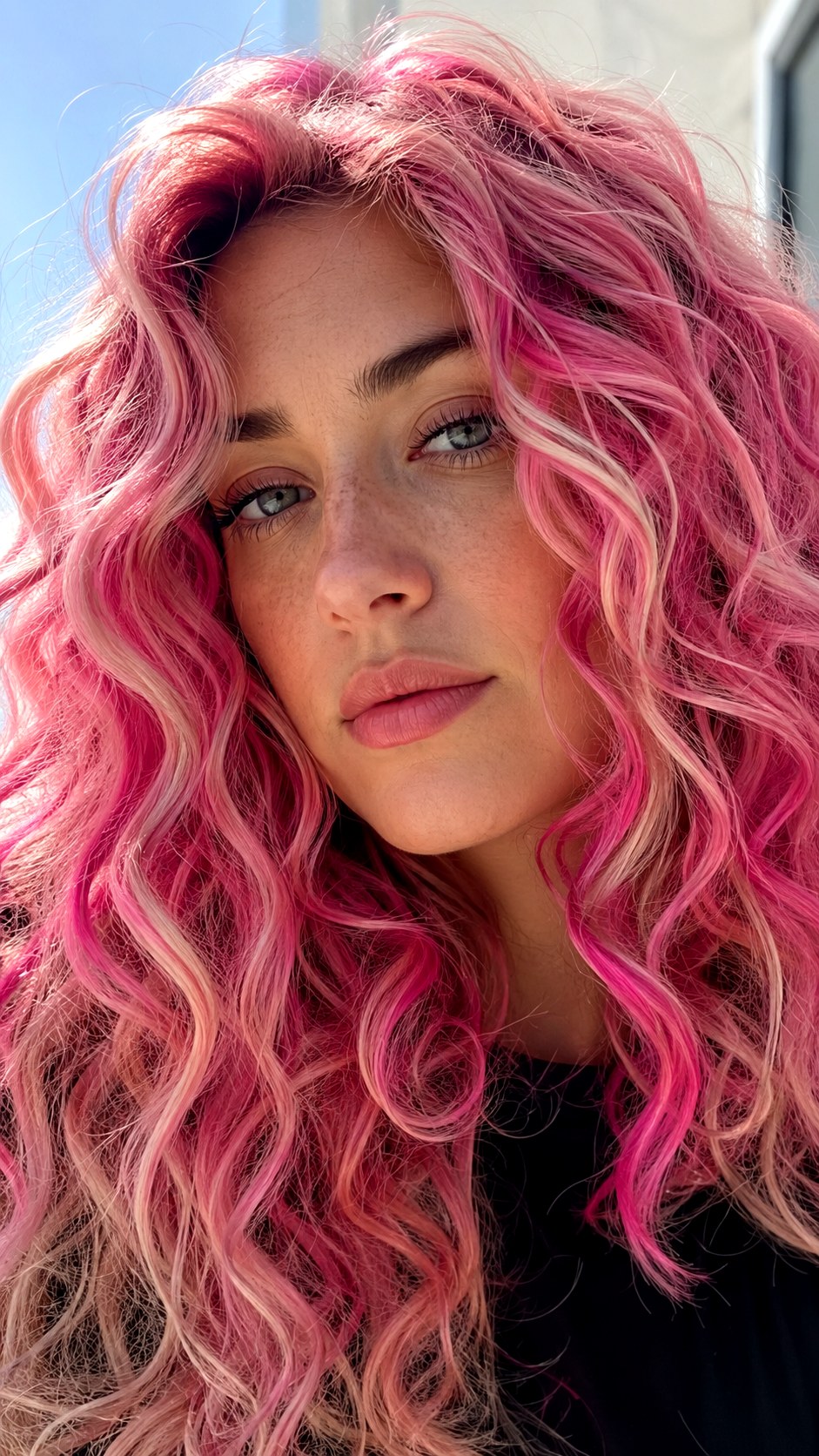 Pastel Hot Pink Mixed Highlights - 25 hot pink hair color highlights ideas