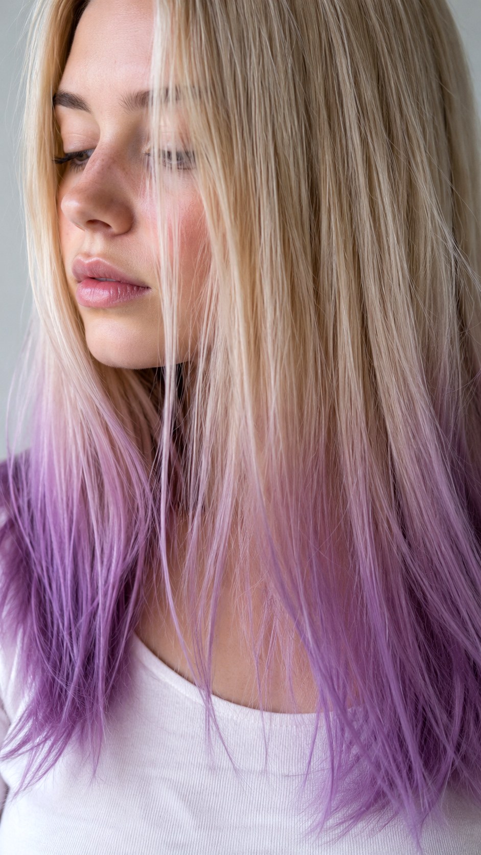 Pastel Lavender Tips highlights - 24 vivid hair color highlights ideas