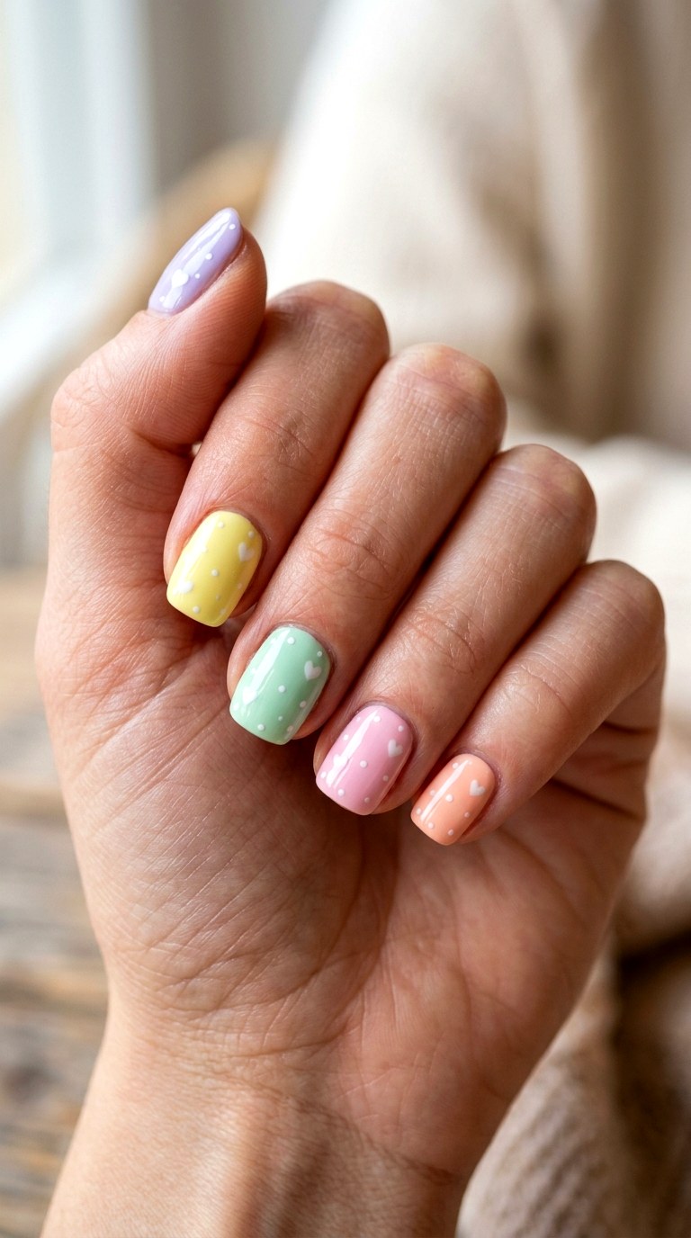 Pastel Sweet Tart Mix - 22 sweet tart nail ideas