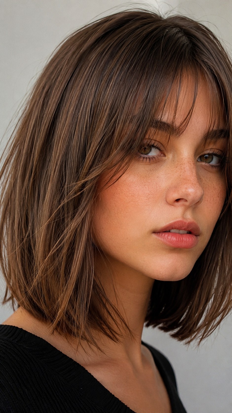 Piece y Straight Hair Curtain Bangs - 25 Face Framing Curtain Bangs Ideas