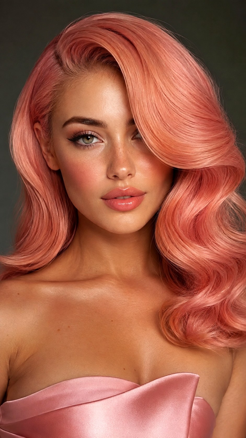 Pink Lemonade Side Sweep - 23 hot pink hair color ideas