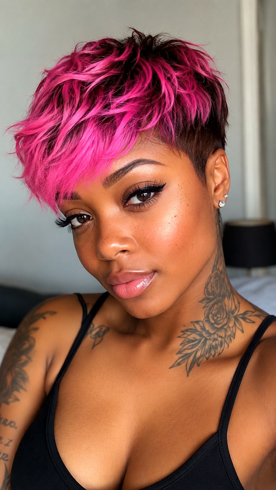 Pink Ombre Pixie Cut - 23 hot pink hair color ideas