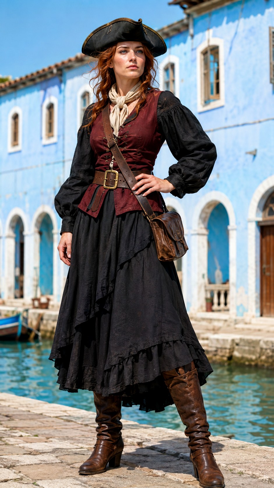 Pirate Captain Black Dress Costume - 20 black dress halloween costume outfit ideas