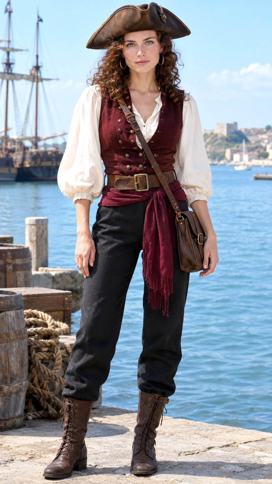 Pirate Outfit With Lace Up Boots - 20 halloween outfit ideas