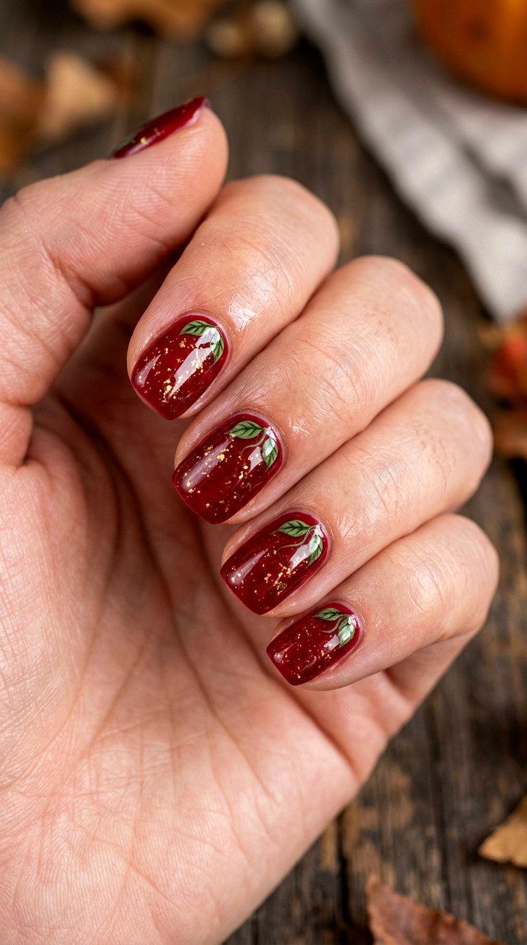Poison Apple Nails - 25 spooky nail ideas