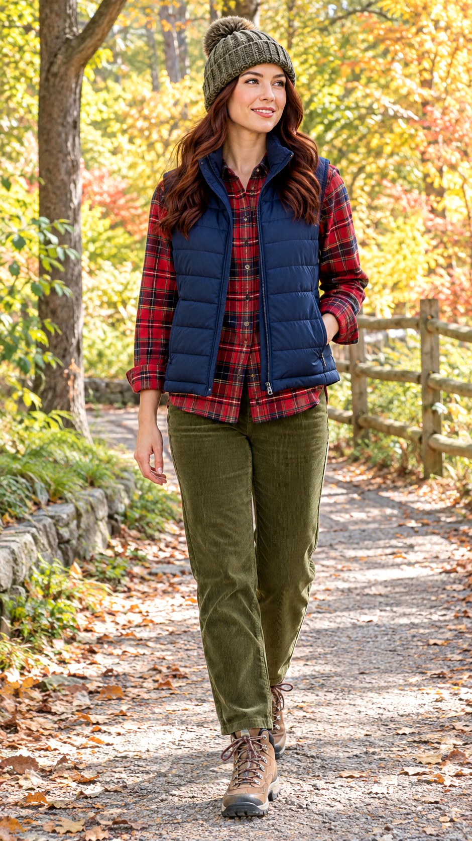 Quilted Puffer Vest Outfit Look - 20 fall winter outfit look ideas