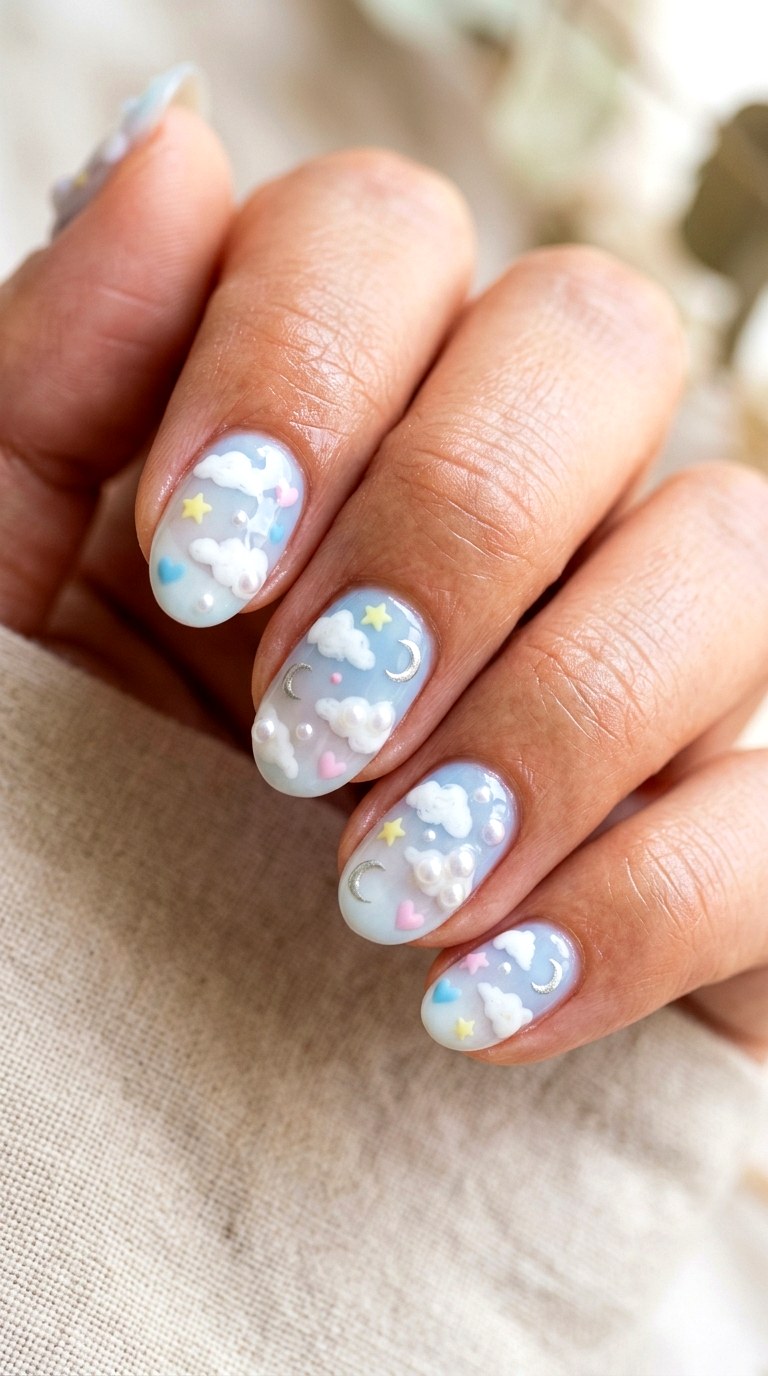 Rainbow Angel Nails - 23 handmade wish core nail ideas