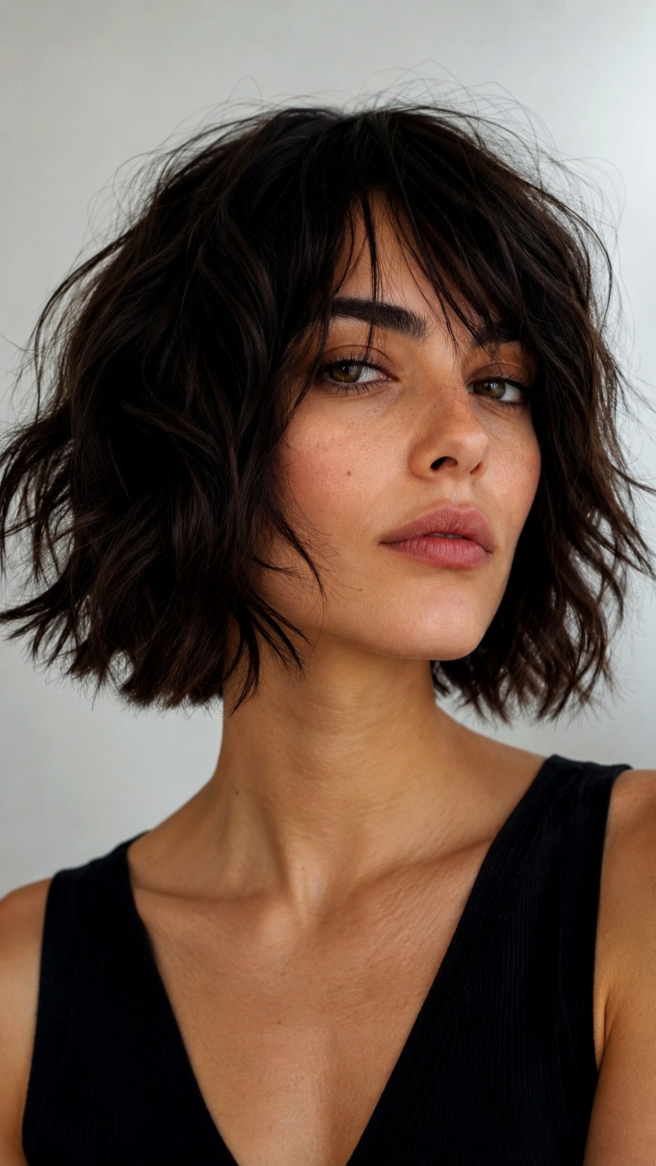 Razored Wavy Wolf Cut Bob - 23 wavy wolf cut hairstyle ideas