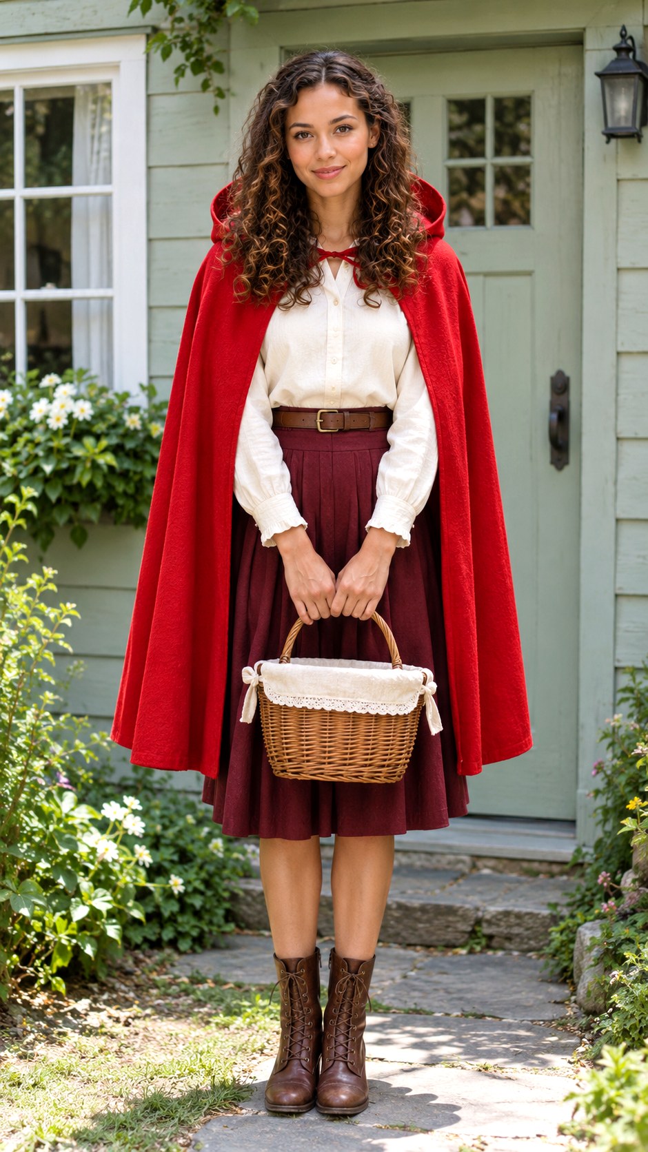 Red Riding Hood Outfit With Cape - 20 halloween outfit ideas