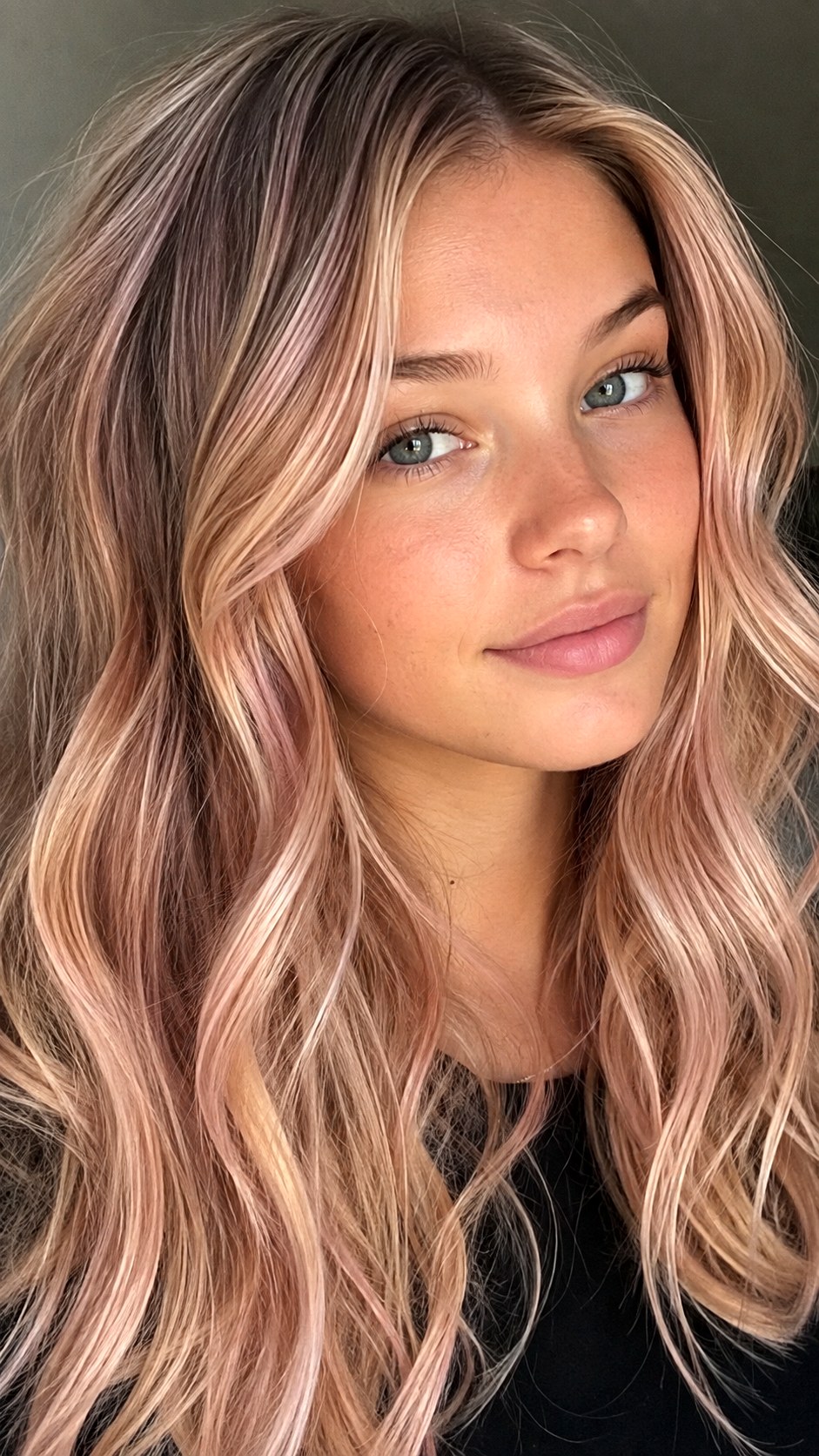 Rose Gold Blonde Highlights - 21 blonde hair color highlights ideas