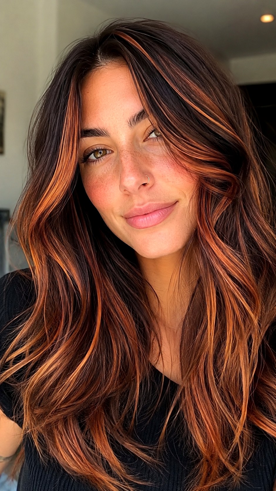 Rust Penny Dimensional Slices - 25 hair color for morena ideas