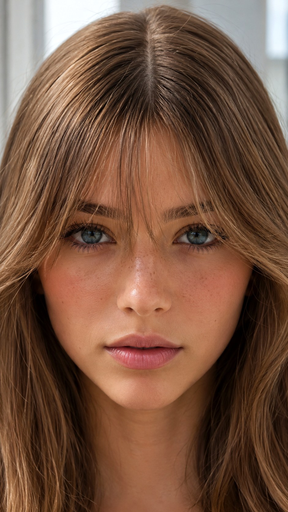 Short Center Parted Wispy Bangs - 20 Wispy Curtain Bangs Long Hair Ideas